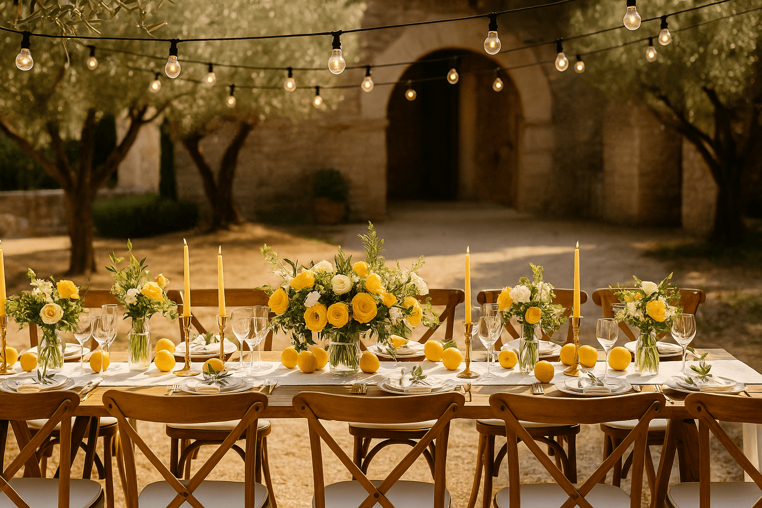 Décoration pour un mariage Dolce Vita